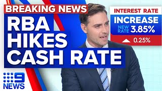 RBA hands down shock interest rate hike | 9 News Australia