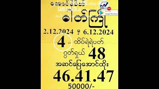 2.12.2024.မှ 6.12.2024.အထိ အတိတ်စာရွက်များတင်ပေးလိုက်ပါပြီ