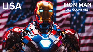 Asking AI to Create an Iron Man for Each Country