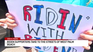 Trump, Biden supporters host rival parades in South Florida