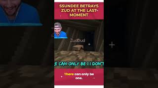 Ssundee betrays Zud at the Last Moment #shorts