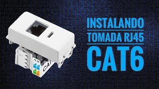 Instalação de tomada RJ45 - CAT6