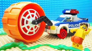 Lego Police Steamroller Slime Kinetic Sand Fail