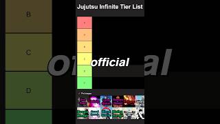 THE OFFICIAL Jujutsu Infinite TIER LIST | Jujutsu Infinite PvE Tier List #jujutsuinfinite