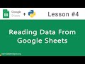 Google Sheets API in Python | Reading Data From Google Sheets