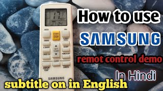 How to use Samsung ac remote control | samsung ac remote control demo