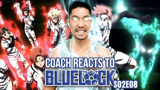 U20 Crumbles Against Blue Lock Pressure | Coach Reacts to Blue Lock S2 E8