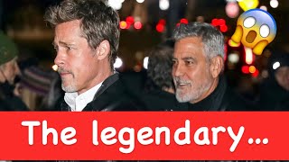 George Clooney and Brad Pitt: the legendary…