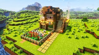 Minecraft How to build a Simple Survival house Starter House Tutorial