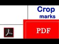 How to add crop marks to a pdf in adobe acrobat dc