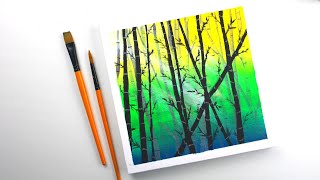 Bamboo painting | step by step painting tutorial for beginners