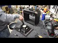 thrift store fender frontman guitar amplifier repairing the jack recovering u0026 modifying the grill