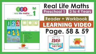 Real Life Maths (3 to 4 Years) P58 and P59