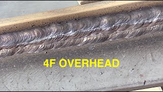 Overhead Welding with 7018 1/8" and 5/32"