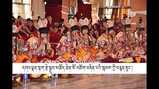 དགའ་ལྡན་སྟག་རྩེ་སྒྲུབ་མཆོད་ཆེན་མོ་འཚོག་བཞིན་པའི་སྐབས་ཀྱི་བརྙན་ཐུང་།