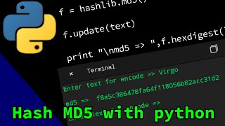 HASH md5 in PYTHON || Password To md5 || Live Coding in Dcoder Android