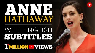 ENGLISH SPEECH | ANNE HATHAWAY: Paid Family Leave (English Subtitles)