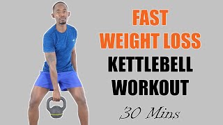 30 Minute FULL BODY KETTLEBELL Workout for Fast Weight Loss