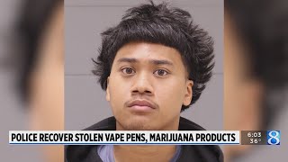 Police recover thousands of stolen vape pens, marijuana products