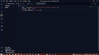 How to convert hour to seconds using python