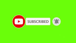 New 2021 Green Screen Subscribe Button. Copyright Free