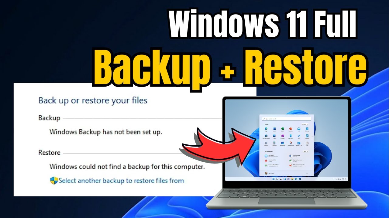 How To FULL BACKUP Windows 11 OS And Restore Windows 11 Backup (Step By ...