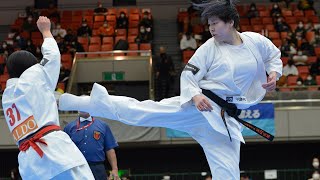 【新極真会】第53回全日本大会 女子1回戦　梅澤vs谷岡　SHINKYOKUSHINKAI KARATE