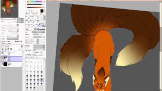 .:Speedpaint:. Nine Fire Fox