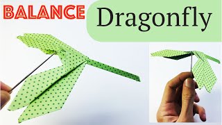 Origami Balance Dragonfly / Kağıttan Dengede Duran Yusufcuk böceği Yapımı /How to make