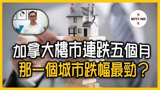 加拿大樓市深度分析 (3): 連跌五個月，那一個城市跌幅最勁？會否如2008年出現 V 形反彈？