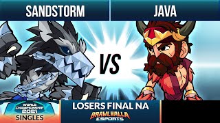 Sandstorm vs Java - Losers Final - BCX Singles Finals 2021 - NA 1v1