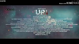 URI | Official Trailer | Vicky Kaushal, Yami Gautam, Paresh Rawal | Aditya Dhar | 11th Jan 2019