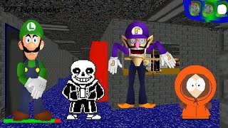 Luigi's Basics in Ghostbusting and Death Staring  - Baldi's Basics Mod