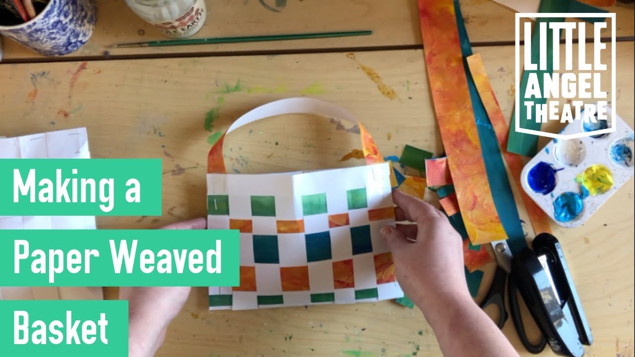 Make A Paper Weaved Basket I Activities For Children - YouTube