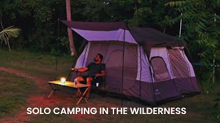 Camping and Relaxing in a campsite located near forest | Solo camping in india