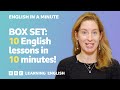 BOX SET: English In A Minute 15 – TEN English lessons in 10 minutes!