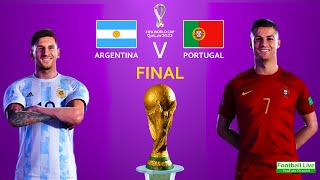 FIFA World Cup Final 2022 | Argentina Vs Portugal | Messi Vs Ronaldo | eFootball PES Gameplay PC