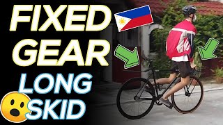 Paano mag Long Skid sa Fixed Gear! (Long Drift😲)