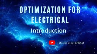 Optimization for Electrical with Python