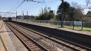 JR外房線長者町駅13時24分発3234M(千マリR10編成)上総一ノ宮駅行き入線発車。