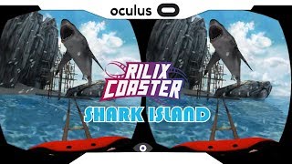 SBS 1080p► RILIX COASTER Shark Island Gear VR Gameplay • Realidade Virtual • GearVR 2018