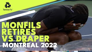 Monfils Forced To Retire With Injury vs Draper | Montreal 2022