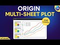 How to plot multiple columns from different worksheets in origin