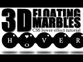 CSS 3D Effects | Floating Marbles Button Animations On Hover ( Using HTML & CSS3 & SVG filters)