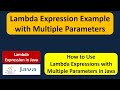 Lambda Expression Example with Multiple Parameters | Lambda expression in Java