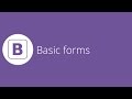 Bootstrap tutorial 12 - Basic forms