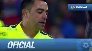 Ovación de San Mamés a Xavi