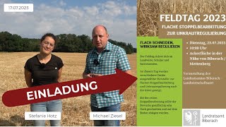 Pflanzenbau Aktuell - Einladung zum Feldtag am 25.07.2023