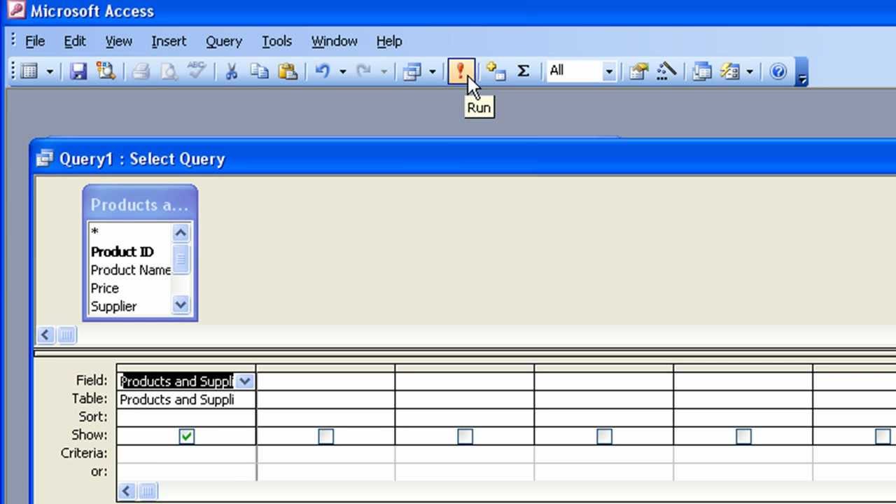 Microsoft Access Tutorial For Beginners #1 - Overview (Access 2003 ...