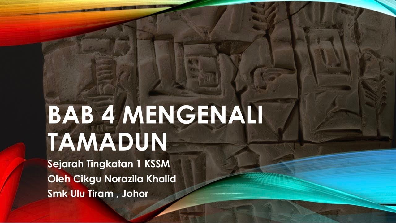 Nota Sejarah Tingkatan 1 KSSM Bab 4 Mengenali Tamadun - YouTube